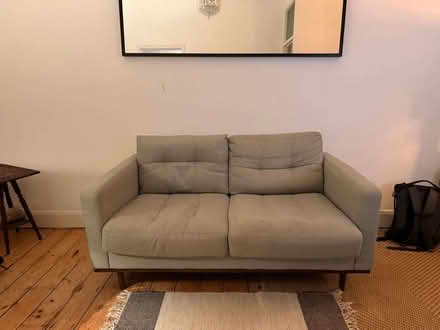 Photo of free Pre-loved: Duck Feather Sofa with Solid Oak Frame (Barons Court W14) #3