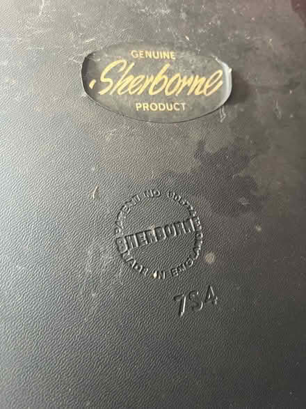 Photo of free Large leather pouffe (Flitwick MK45) #3