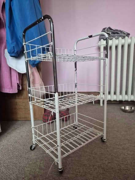 Photo of free 3-tier metal wire storage trolley (Ng9 7hb) #2
