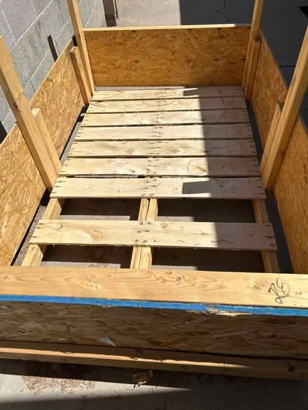 Photo of free 4’ x 6 1/2’ Pallet with sides (NE Heights) #2