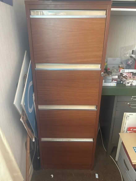 Photo of free Teak effect filing cabinet (Eastbourne BN21) #1
