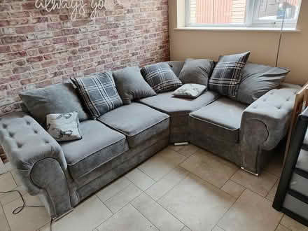 Photo of free Corner Sofa and Poof (not pictured) (Penwortham PR1) #1