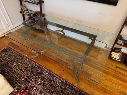 Photo of free Large glass top table (Bronxville) #2