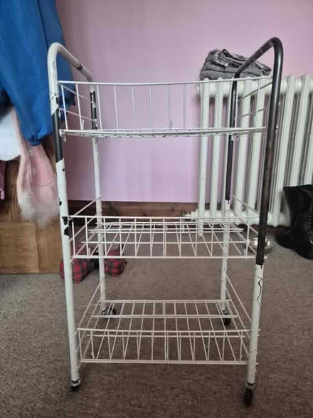 Photo of free 3-tier metal wire storage trolley (Ng9 7hb) #1