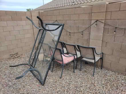 Photo of free Patio table and chairs (McCartney Ranch) #1