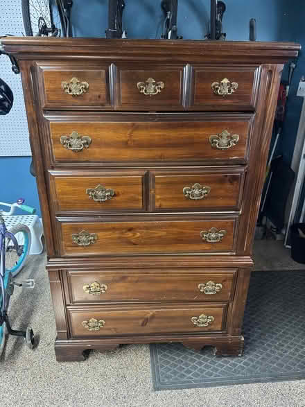 Photo of free Tall wooden dresser (Hillandale) #1
