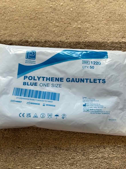 Photo of free Polythene gauntlets (Chorley PR6) #1