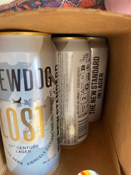 Photo of free 8 cans of Brewdog Lost Lager (Holly Lodge Estate N6) #1