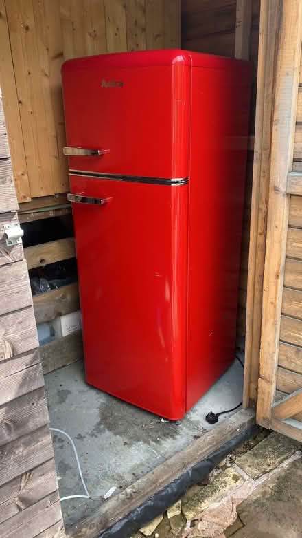 Photo of free Red fridge freezer (Whaley bridge SK23) #1