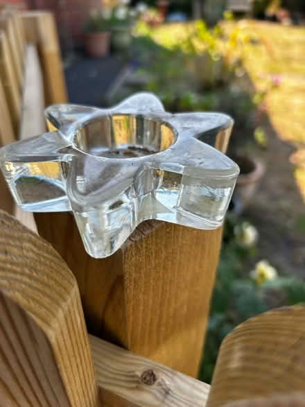 Photo of free Glass star candle holder (Wick. BH6) #2