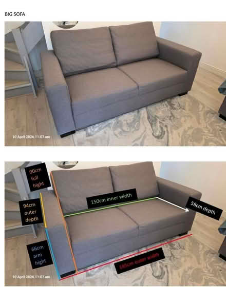 Photo of free 2x sofa (Gillingham ME7) #2