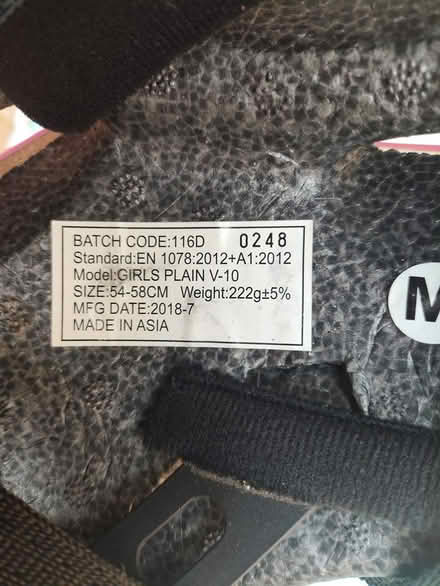 Photo of free Kids bike helmet (Hatton Park, Wellingboro NN8) #3