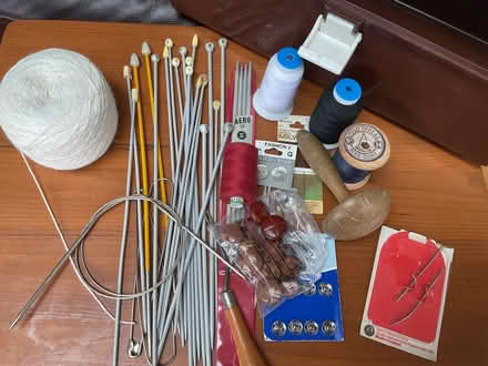 Photo of free Knitting and sewing items with carry case. (World's End RH15) #2