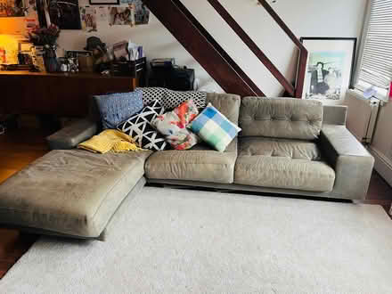 Photo of free Habitat “Hendrix” leather sofa (W6) #1