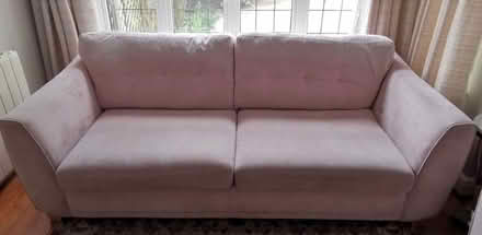 Photo of free 4 seater fabric sofa in a good condition (Norbiton KT1) #1