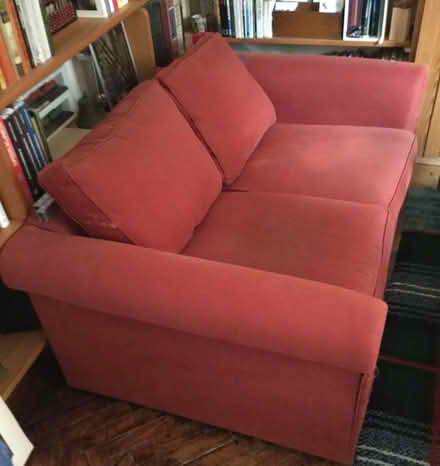 Photo of free Red 2-seater sofa (Greenwich SE10) #1