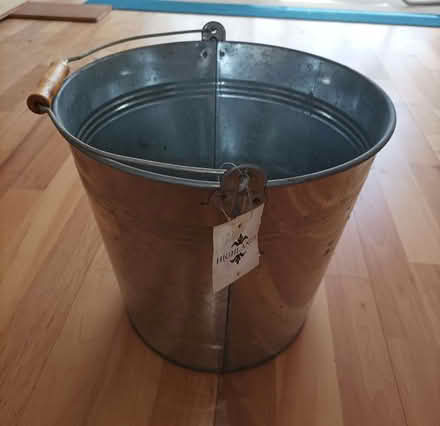 Photo of free Bucket - Galvanised steel - new/unused (Spring Grove TW7) #1