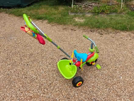 Photo of free kids trike with removable parent steering bar (Spring Barn BN7) #1