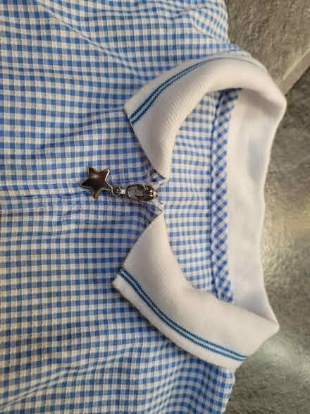 Photo of free 2 x School gingham playsuit ages 10-11 (Shenley Fields B29) #2