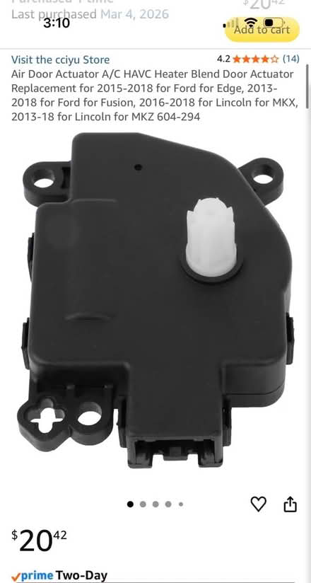 Photo of free Ford Air Door distributor actuator (North Andover) #1