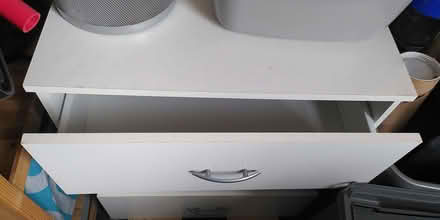 Photo of free Small white 3-draw chest of draws (Wavertree L15) #2