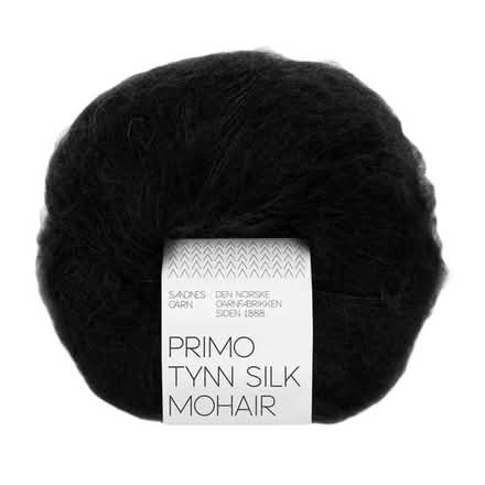 Photo of Black Sill Mohair Yarn (IP4) #3