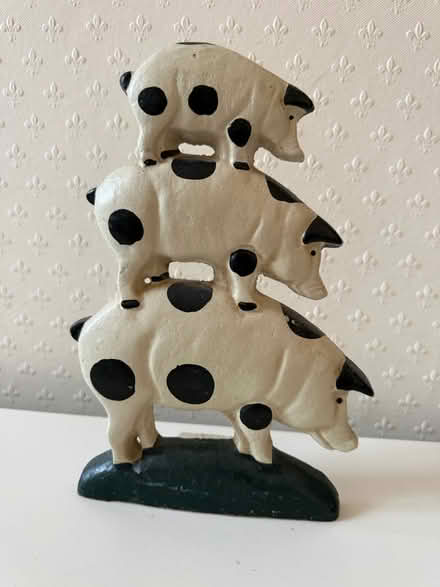 Photo of free Heavy cast iron pigs doorstop (Salford M30) #1