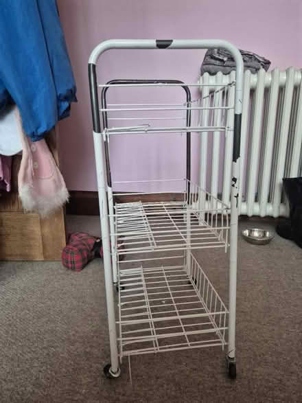 Photo of free 3-tier metal wire storage trolley (Ng9 7hb) #4