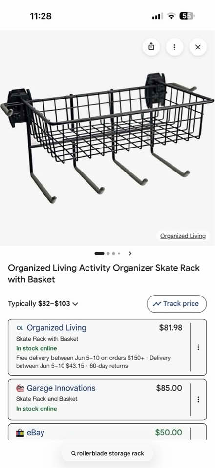 Photo of free Rollerblades or Skates Storage rack (Darien - near 75th x Cass Ave.) #4