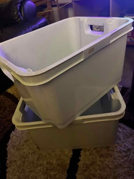 Photo of free 2 Plastic boxes (Hailsham BN27) #1