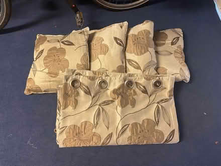 Photo of free Full length brown/cream curtains (Colchester CO2) #1