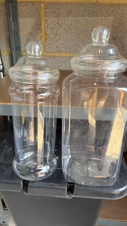 Photo of free Two plastic Sweet Jars (Billericay CM11) #1