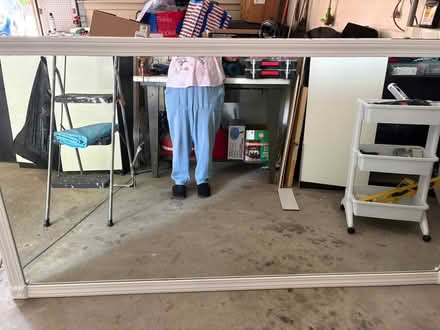 Photo of free White framed large mirror (Castleton) #1