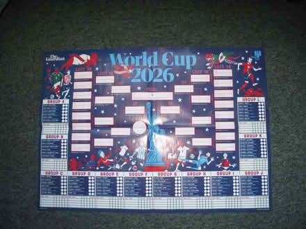 Photo of free Football World Cup wall chart (Reading West RG1) #1