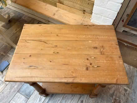 Photo of free Pine side table with drawer (Scarborough YO12) #2