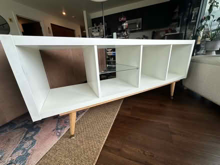 Photo of free IKEA Kallax with Vintage Table Legs (Ballard) #1