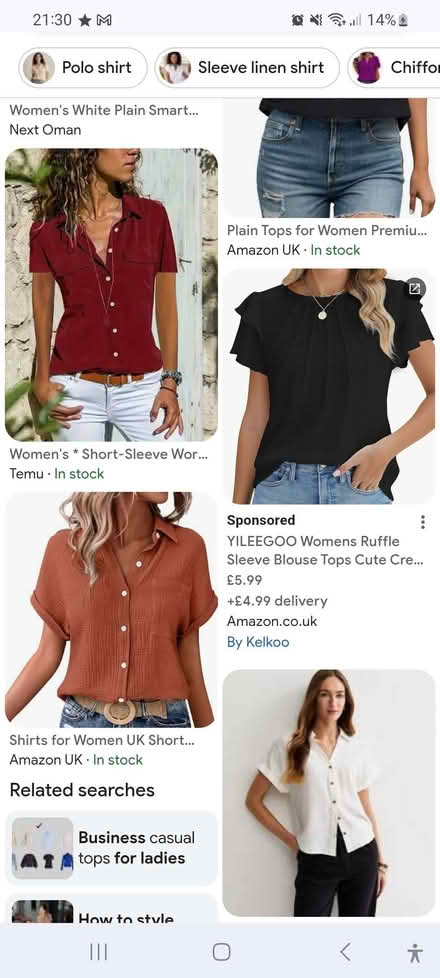 Photo of ladies smart casual tops 14/16 (Prees SY13) #1