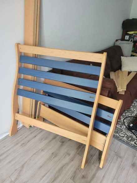 Photo of free Twin bed frame (Collinsville) #1