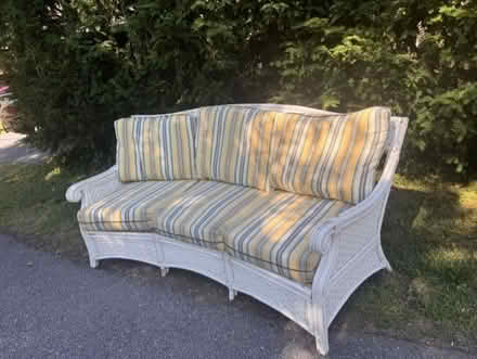 Photo of free Curb Alert - Wicker Couch (217 List Ave Pasadena) #2