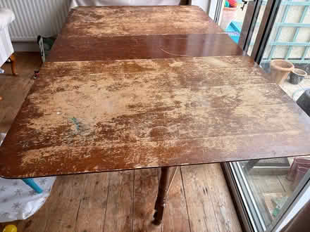 Photo of free Folding wooden table (Headington Quarry OX3) #2