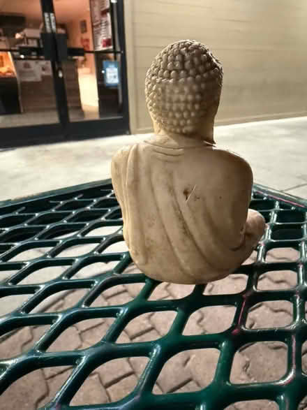 Photo of free Small stone Buddha statue (1075 Valencia Avenue) #2