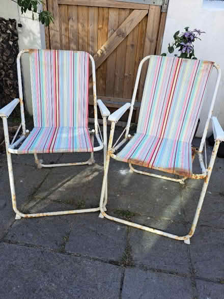 Photo of free Fold up garden chairs (Seaside BN22) #1