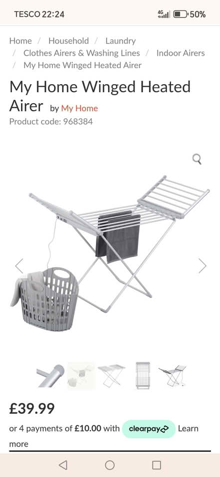 Photo of free Heated airer (Appleby Ca16) #2