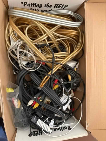 Photo of free Box of mixed AV cables (Chiswick W4) #1
