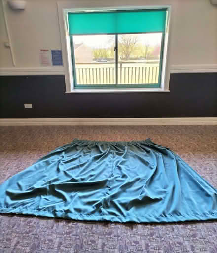 Photo of free Curtains, blue, lined (Rudloe SN13) #1