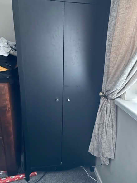 Photo of free Black 2 door wardrobe (TS17 9PE Thornaby) #1