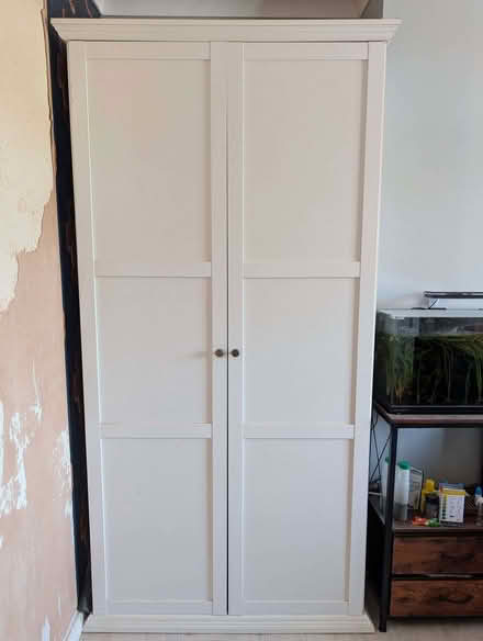 Photo of free White Two Door Panelled Wardrobe (Collier Row RM5) #1