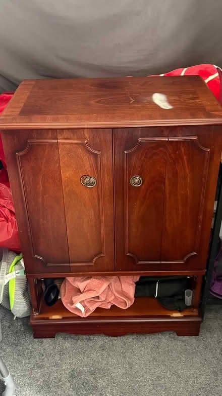 Photo of free Wooden Storage Cabinet (NR28) #2