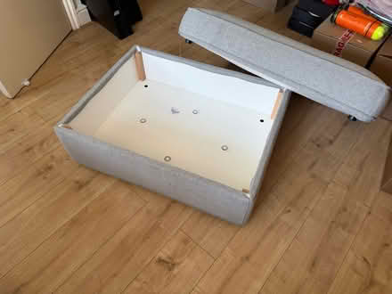 Photo of free IKEA Kivik Footstool with Storage (Forest Gate E7) #3