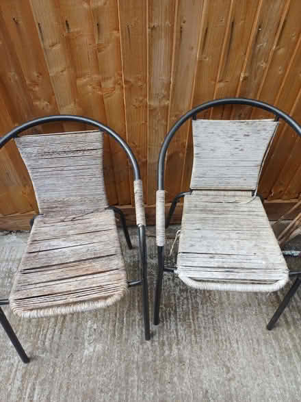 Photo of free Outdoor chairs - set of 2 (Wood Green N22) #1